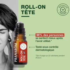 Pranarom Aromalgic Roll-on Maux de tête bio