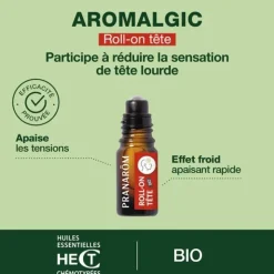 Pranarom Aromalgic Roll-on Maux de tête bio