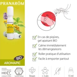 Pranarom Aromapic Roller après-piqûres bio