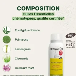 Pranarom Aromapic spray corporel anti-moustique bio