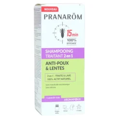 Pranarom Aromapoux shampooing traitant 2 en 1 anti poux et lentes
