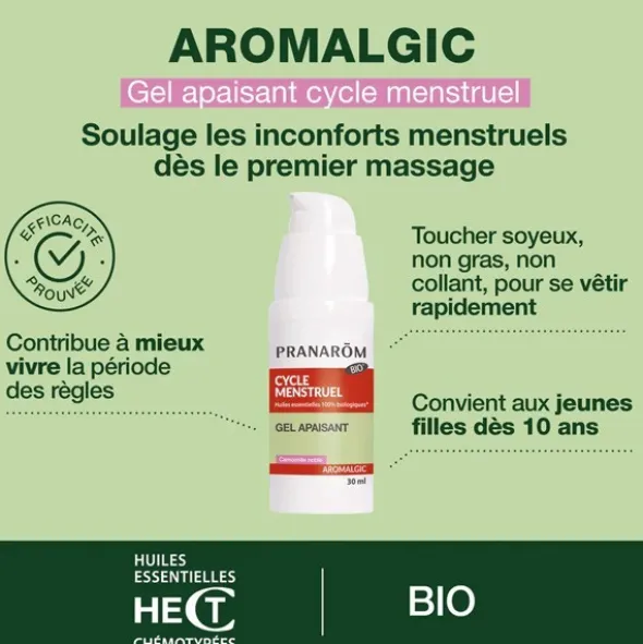 Pranarom Gel apaisant cycle menstruel Bio
