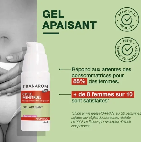 Pranarom Gel apaisant cycle menstruel Bio