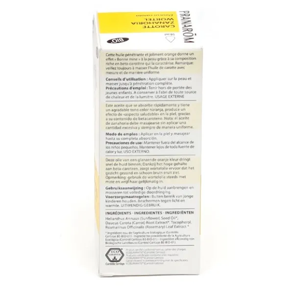 Pranarom huile de Carotte Bio