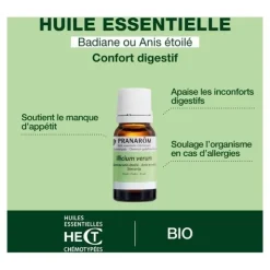 Pranarom huile essentielle Badiane Bio