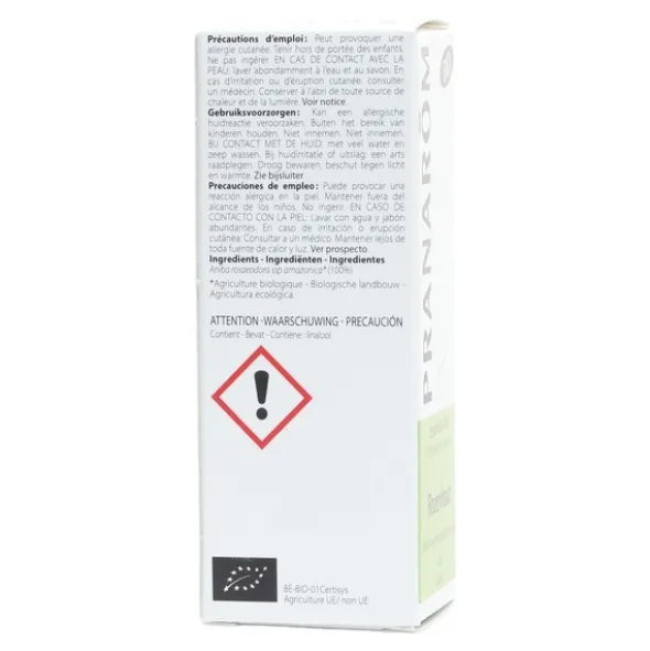 Pranarom huile essentielle de Bois de rose Bio