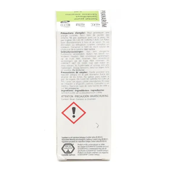 Pranarom huile essentielle Santal jaune Bio