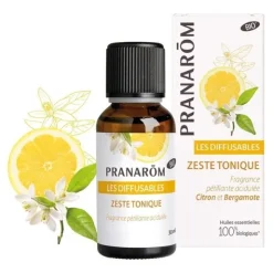 Pranarom Les diffusables Zeste tonique Spray Bio