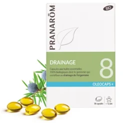 Pranarom Oléocaps 8 Drainage Bio capsules