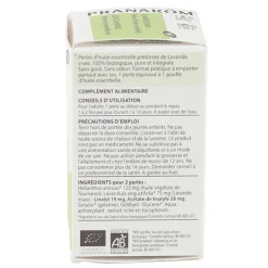 Pranarom Perles d'huile essentielle de Lavande vraie Bio capsules