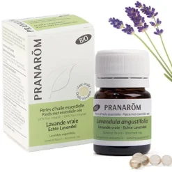 Pranarom Perles d'huile essentielle de Lavande vraie Bio capsules