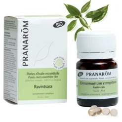 Pranarom Perles d'huile essentielle de Ravintsara Bio capsules