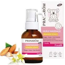 Pranarom PranaBB Huile massage à l'amande douce Bio