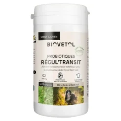 Probiotique chien et chiot Biovetol Régul Transit comprimés