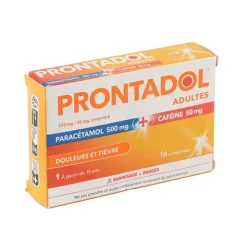 Prontadol adulte Paracétamol 500 mg/ caféine 50 mg comprimé
