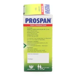 Prospan sirop toux grasse sans sucre