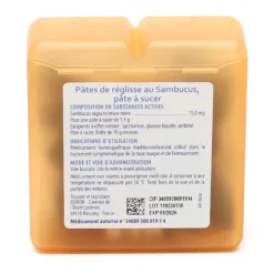 Pâtes de réglisse au Sambucus Boiron