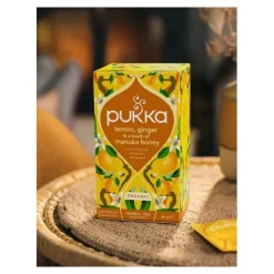 Pukka Tisane Citron Gingembre et Miel de Manuka biologique sachets
