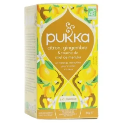 Pukka Tisane Citron Gingembre et Miel de Manuka biologique sachets