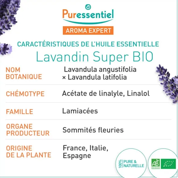 Puressentiel Huile essentielle Lavandin super Bio