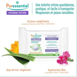 Puressentiel lingettes intimes bio
