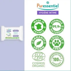 Puressentiel lingettes intimes bio