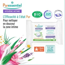 Puressentiel lingettes intimes bio