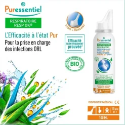 Puressentiel Respiratoire Hygiène nasale Spray Jet fort