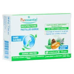 Puressentiel Respiratoire Pastilles Gorge sans sucres