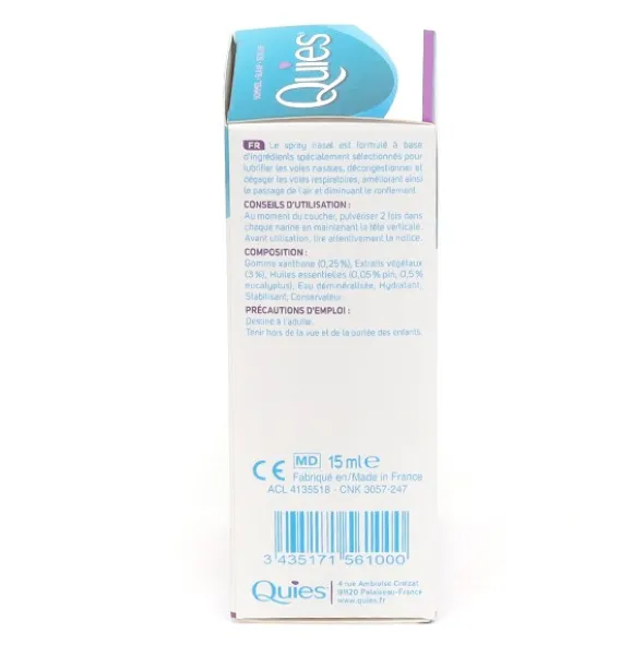 Quies Anti-Ronflement spray nasal