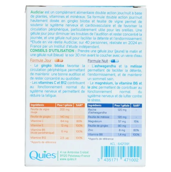 Quies Audiclar gélules