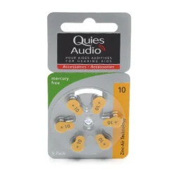 Quies Audio piles auditives Zinc Air 10