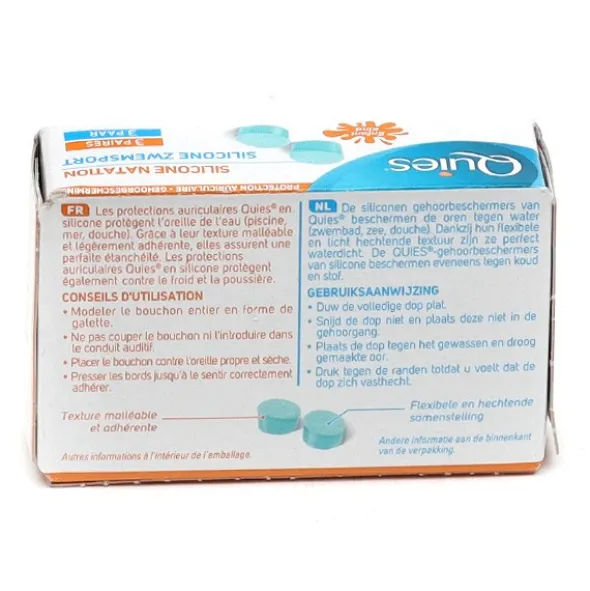 Quies Protection Auditive silicone natation
