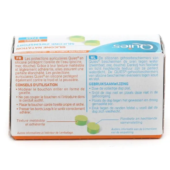 Quies Protection Auditive silicone natation