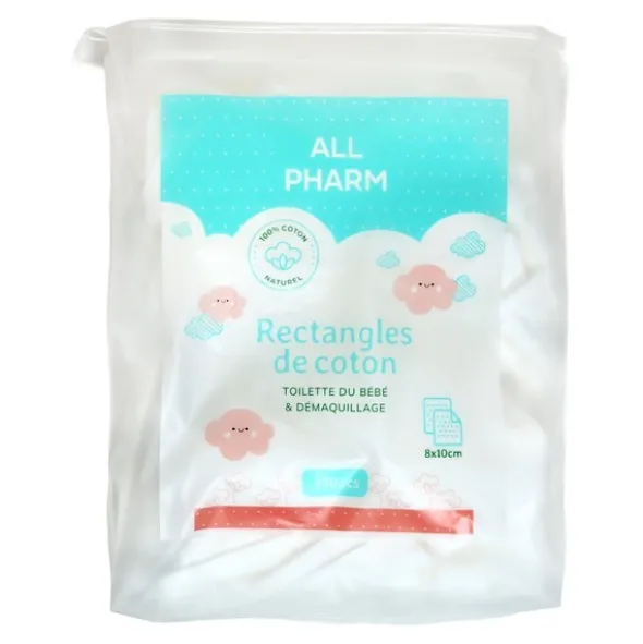 Rectangles de coton All Pharm
