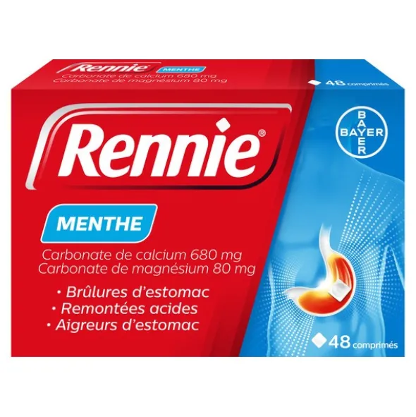Rennie menthe comprimé à croquer