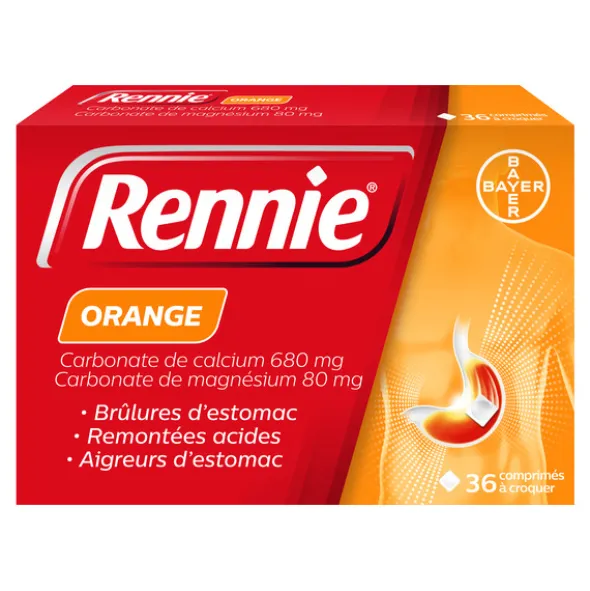 Rennie Orange comprimé à croquer