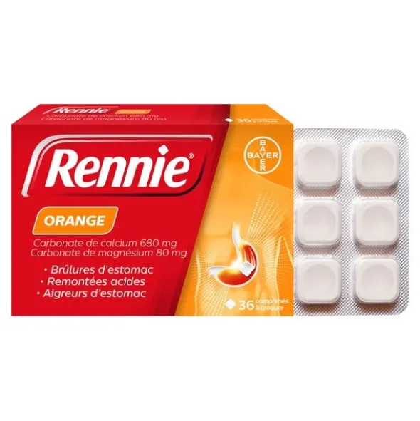 Rennie Orange comprimé à croquer