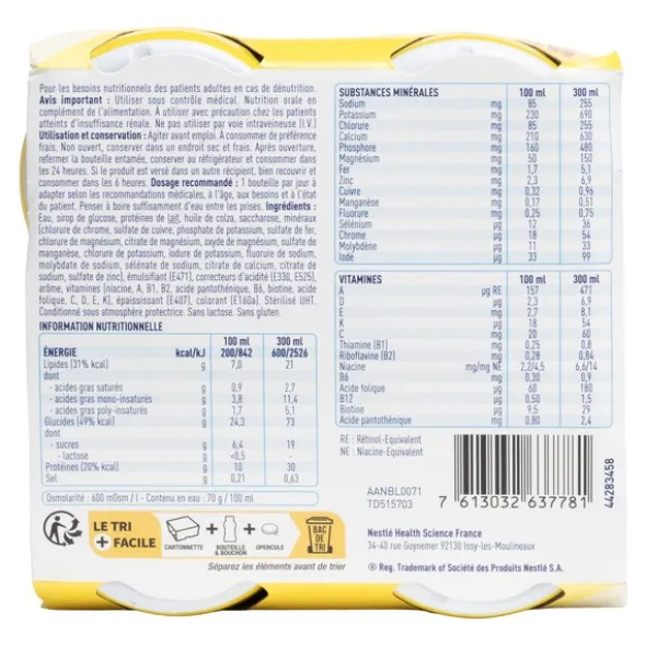 Renutryl Booster boisson hyperprotéinée hypercalorique