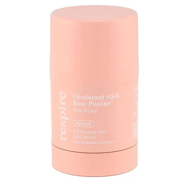 Respire Déodorant stick Rose Pivoine Bio