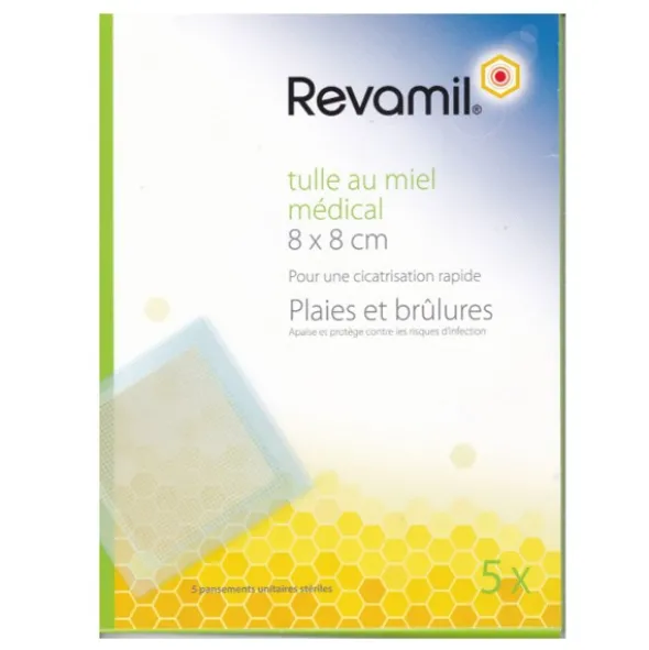 Revamil compresses imprégnées de miel