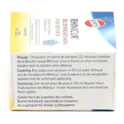 Rhinicur Sel de rinçage nasal pour enfants sachets