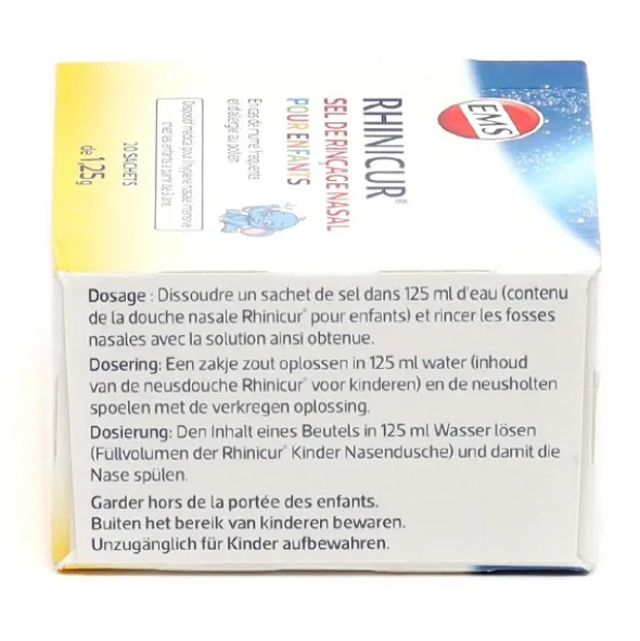 Rhinicur Sel de rinçage nasal pour enfants sachets