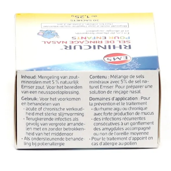 Rhinicur Sel de rinçage nasal pour enfants sachets