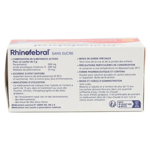 Rhinofebral sans sucre sachet