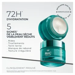 Roc Hydra+ Hyaluronic crème jour nuit Repulpant Intense