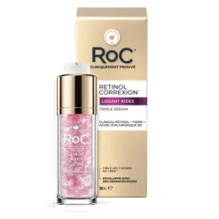 Roc Retinol Correxion Lissant rides Triple sérum