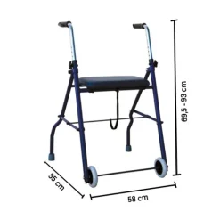Rollator 2 roues avec siège
