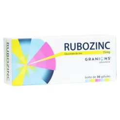 Rubozinc 15 mg gélules Acné