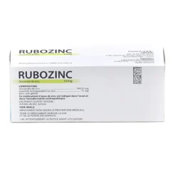 Rubozinc 15 mg gélules Acné
